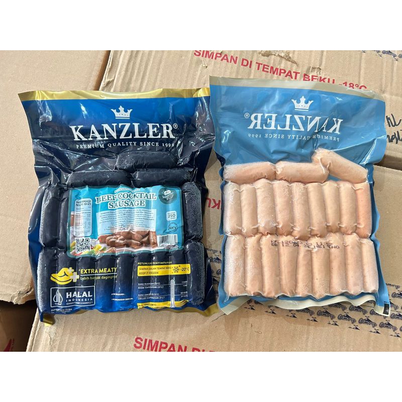 

Kanzler Sosis beef cocktail 250 gr