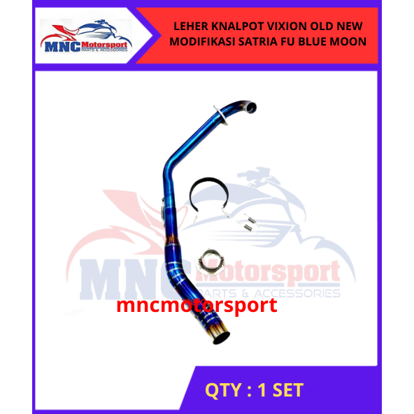 LEHER KNALPOT VIXION OLD NEW MODIFIKASI SATRIA FU BLUE MOON