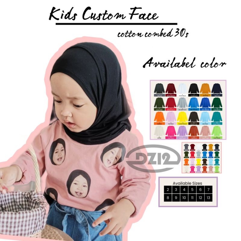 Kaos Custom muka | wajah Kamu Sendiri