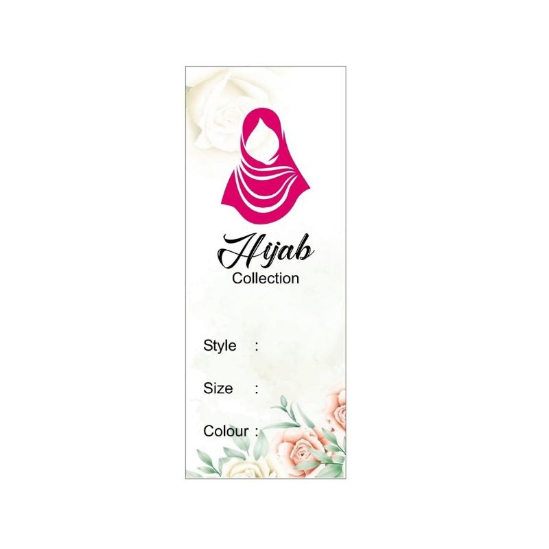 

HANG TAG HIJAB D uk 8.5 x 3.3 cm isi 100 pcs
