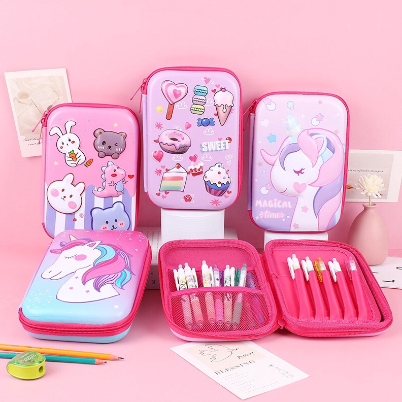 

1212 Brands Festival Kotak Pensil 3D Pencil Case MIRIP SMIGGLE Lookalike KB PG TK SD HardTop Organizer Lucu Tepak Alat Tulis