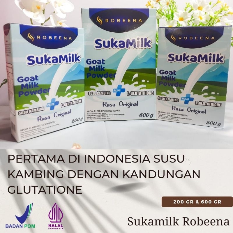 

ROBEENA SUKAMILK | SUSU KAMBING ETAWA GLUTATHIONE