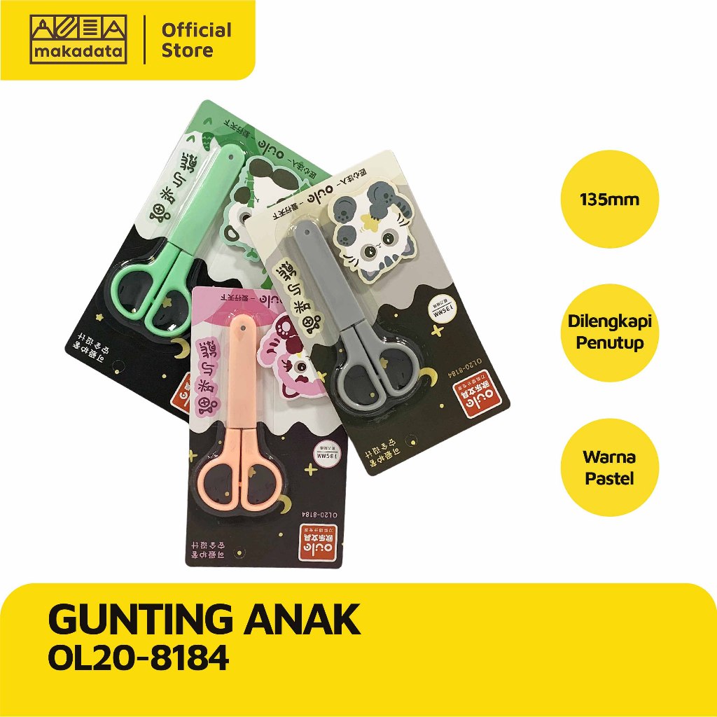 

SCISSORS | GUNTING ANAK OL20-8184 (1 PCS) MURAH