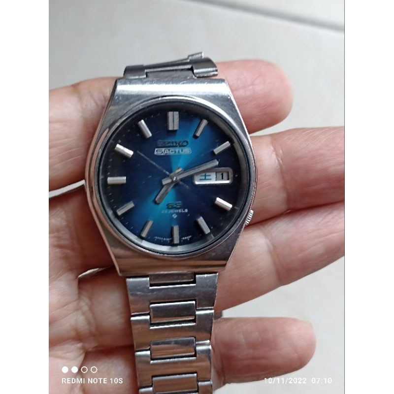 Seiko Actus ss blue dial automatic vintage