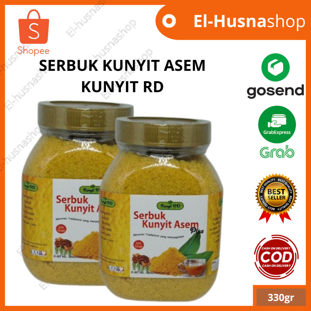 

Serbuk Kunyit Asem Plus 330gr RD Minuman Herbal Alami Atasi Nyeri Sendi Peradangan Ampuh Asli Original