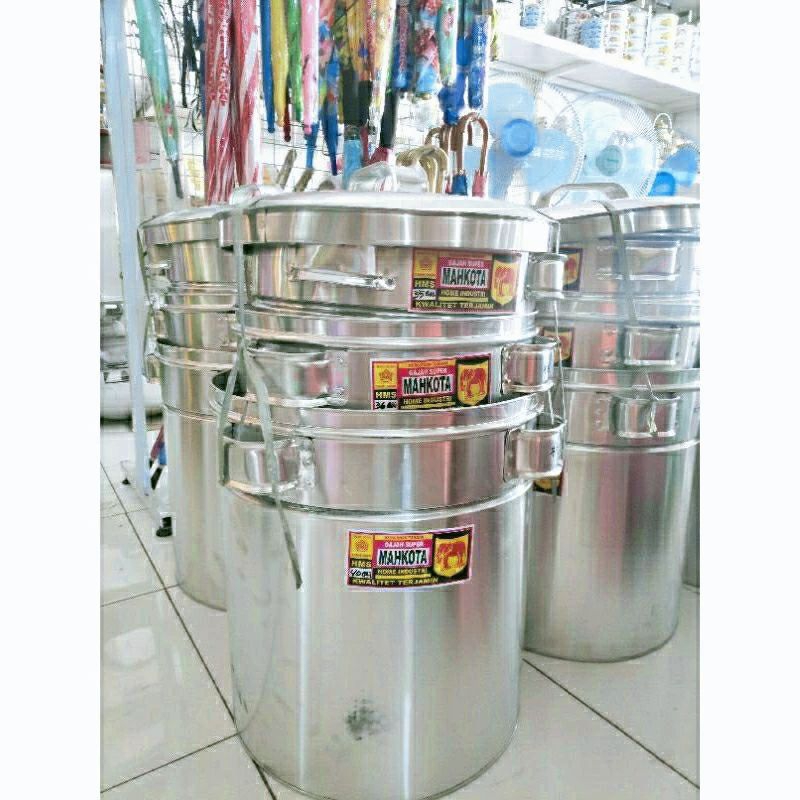 [ ⭐FREE ONGKIR⭐ ] Dandang bakso Aluminium/stainless tebal foodgrade 40/38/36/35/34 cm