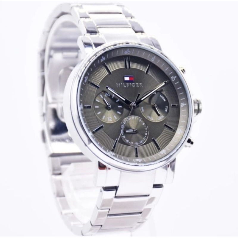TOMMY HILFIGER 1710587 Jam Tangan Analog Pria Stainless Origianal