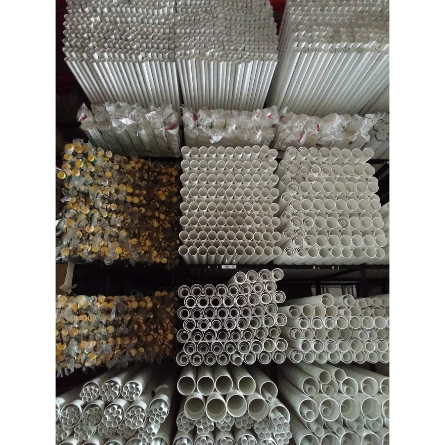 Pipa PVC 4" inch Pipe 114mm Tebal 4.40mm Panjang 4 Meter AW