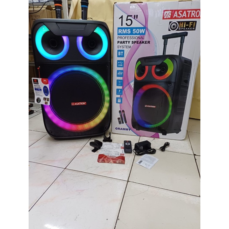 Asatron Speaker 15 inch Asatron Grammy Speaker Rms 50 watt Speaker Portable Asatron Speaker 15 inch 