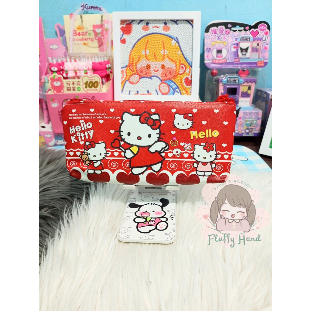 

DOMPET SERBAGUNA MURAH LUCU KOTAK PENSIL RISLETING SANRIO HELLO KITTY KUROMI MELODY POMPOMPURIN CINNAMOROLL TWIN STARS