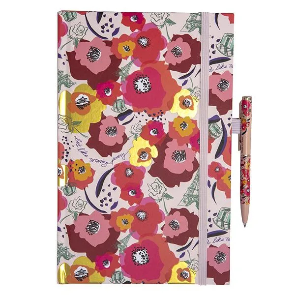 

Notebook Starbucks Emily in Paris Floral Buku Catatan Starbucks Pen Set