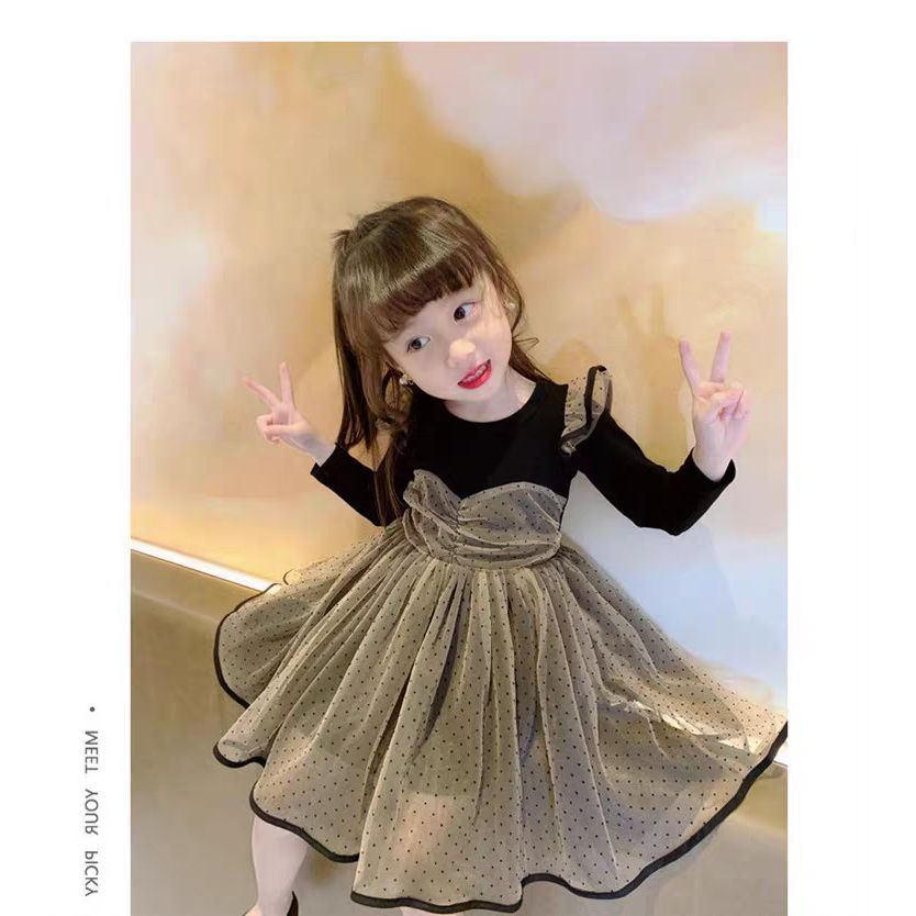 Gaun Anak Perempuan Model Korea Usia 2-5 Tahun, Desain Elegan untuk Balita, Pakaian Pesta Kasual