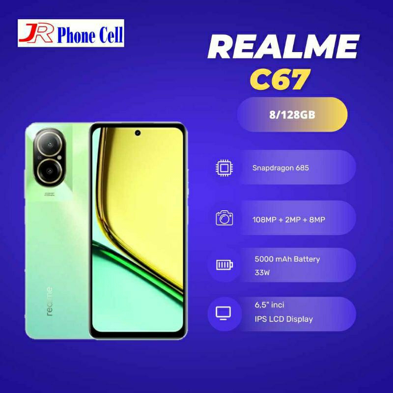 REALME C67 RAM 8/128GB TERMURAH GARANSI RESMI