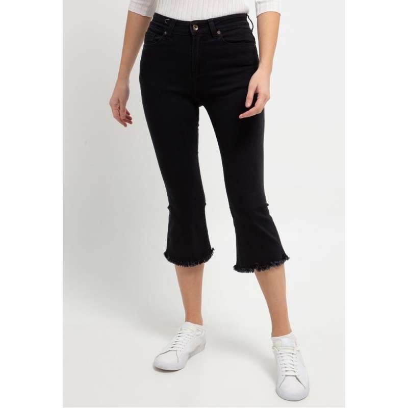 FBC272 CELANA JEANS LOIS ORIGINAL WANITA WARNA HITAM STRETCH MELAR