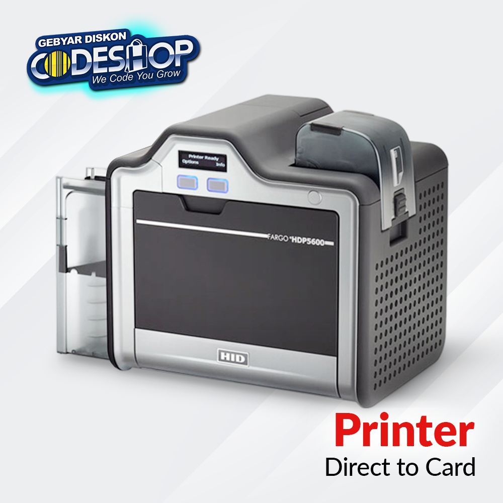 Fargo HDP5600 Printer ID Card E-KTP Single Side Cetak Kartu PVC 600dpi USB LAN