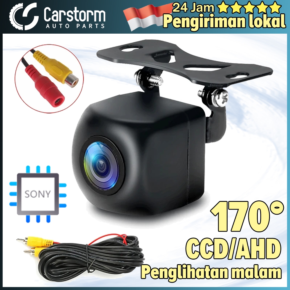Carstorm Kamera Parkir Mundur CCD/AHD Universal 170° Fish Eye
