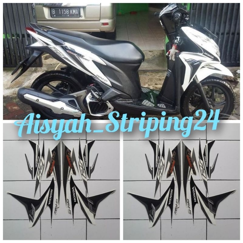 STIKER STICKER STRIPING LIS LES POLET BODY MOTOR HONDA VARIO 125 OLD 2013 2014
