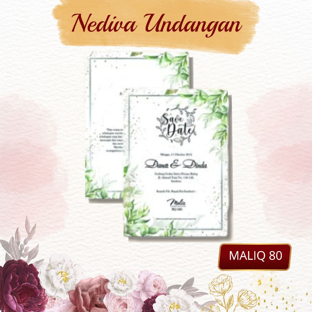 Blangko Undangan Maliq 80 Harga Murah