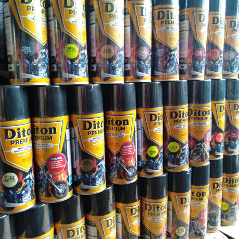 3 Pilok pilok cat diton premium coklat doff deluixe blue 9315 prestige black lembayung biru lembayun