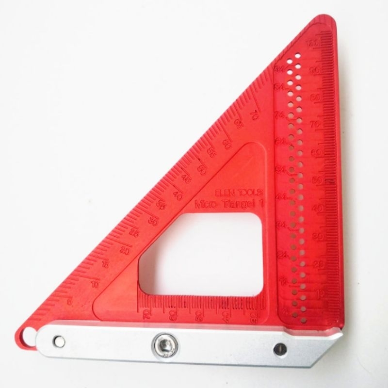 

Speed Square / Penggaris Siku Aluminium / Penggaris Tukang Segitiga / Woodworking / Triangle square Merah