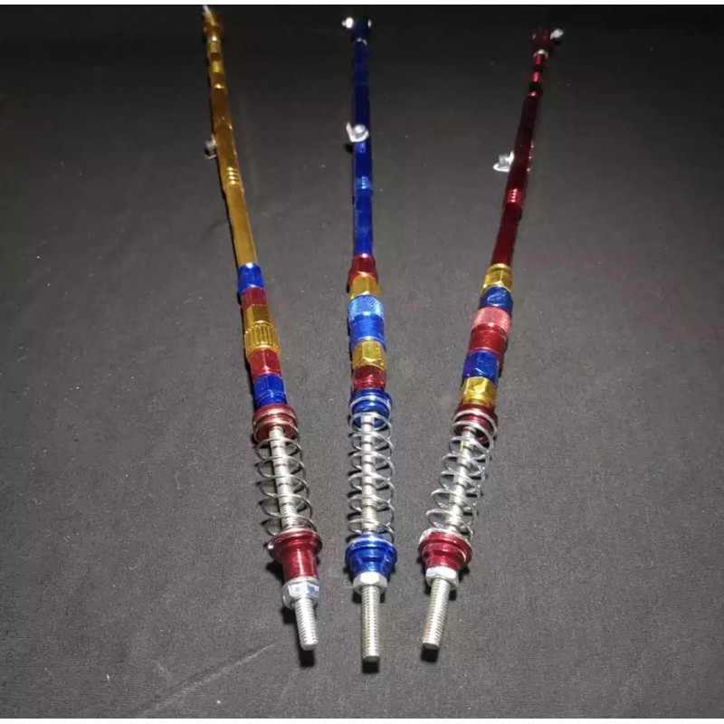 tiang rem belakang tromol variasi bahan CNC,buat motor bertromol belakang RX-King Supra,Revo dll