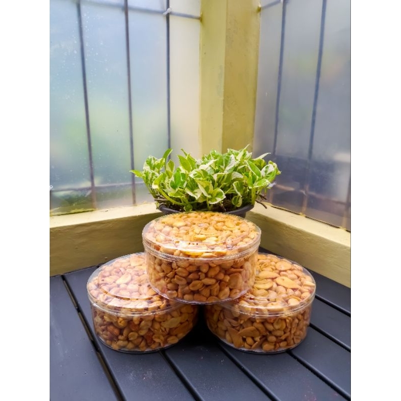 

kacang goreng bawang kemasan toples 500g