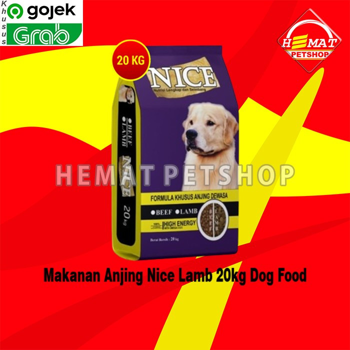 [GOSEND] Makanan Anjing Nice Dog Lamb 20kg / NiceDog 20 kg / Dog Food