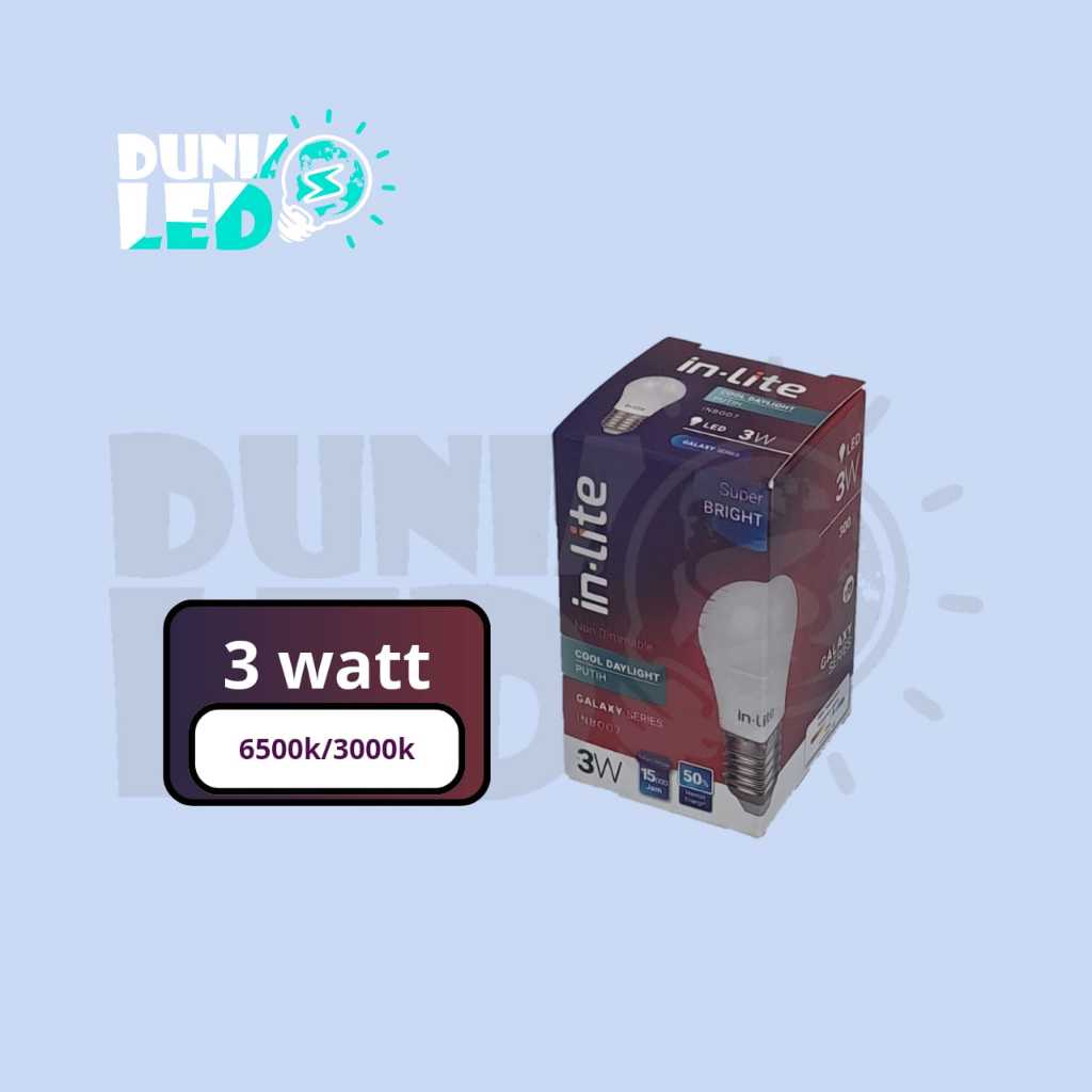 LAMPU BOHLAM LED BULB INLITE 3 WATT - INB007