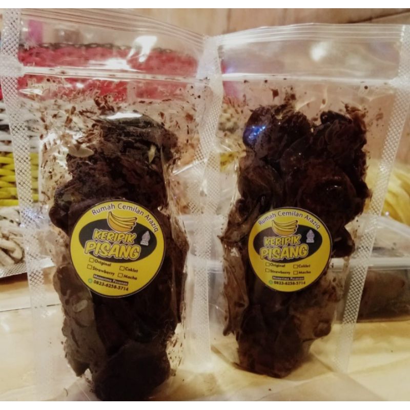 

Kripik pisang coklat lumer