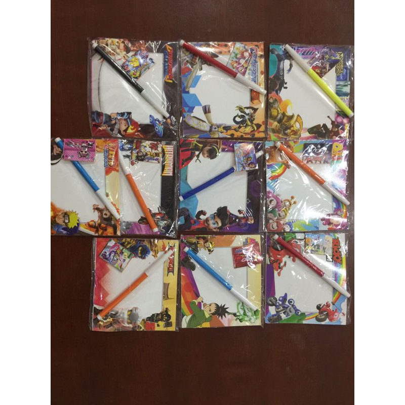 

Mainan papan tulis spidol penghapus isi 10pcs