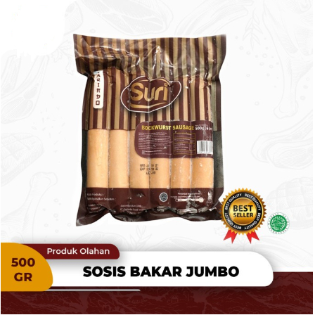 

Suri Sosis Bakar Sapi Jumbo Bockwurst Sausage 500gr