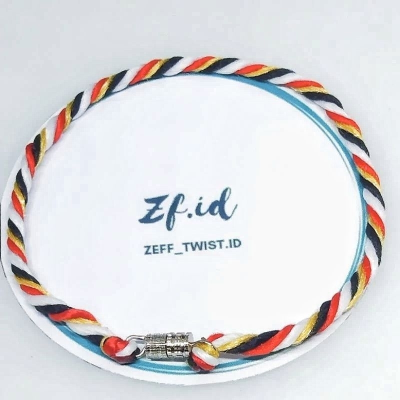 Gelang Keberuntungan Tridatu Motif Caturdatu Khas Bali Unisex