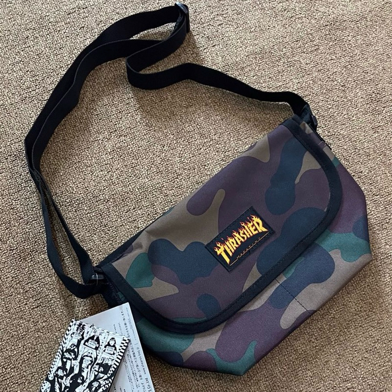 Thrasher Japan Domestic Slasher Flame Logo Waist Bag (WL001) Camo ORIGINAL