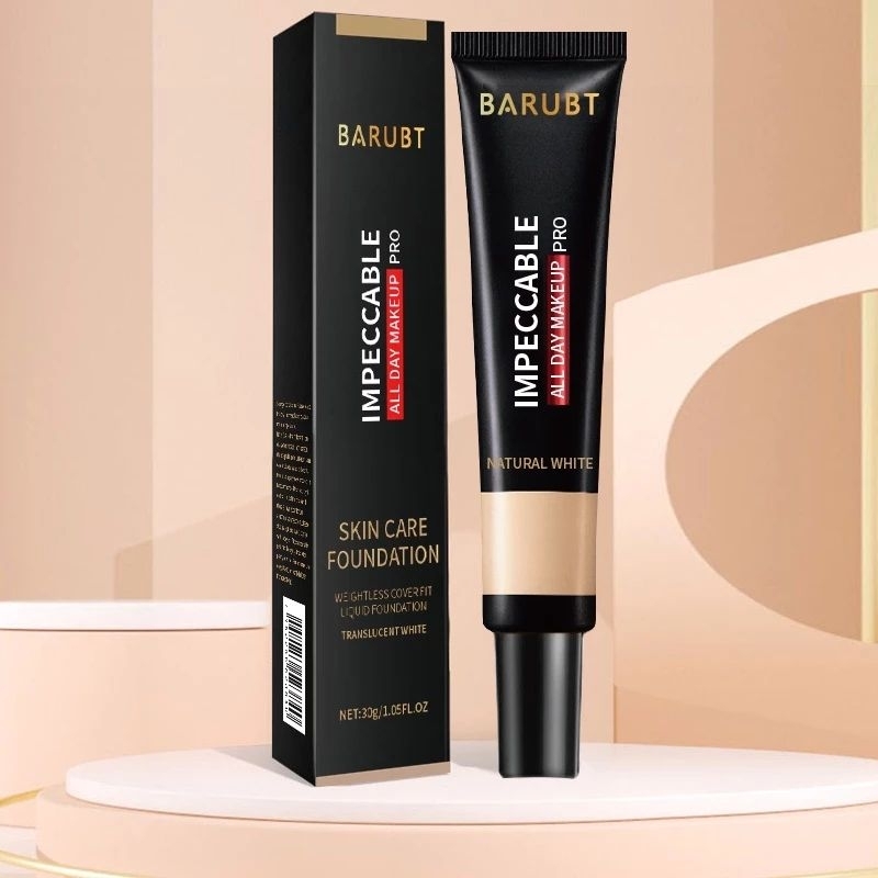 BARUBT Concealer Foundation Cair Tahan air Foundation Cair Concealer alami Matte/Lightening