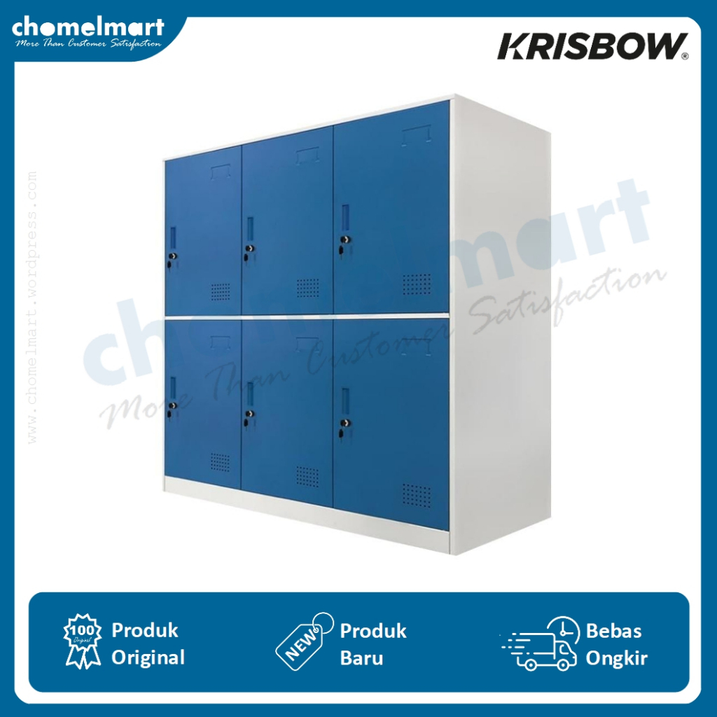 Krisbow Loker 6 Pintu Sl-a6 – Biru 10350055