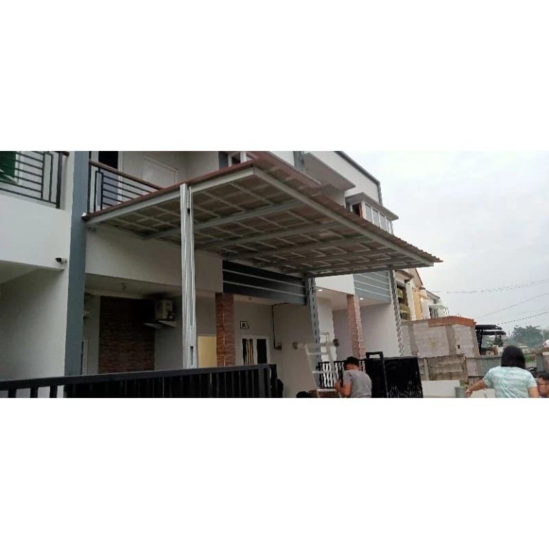 Kanopi baja ringan atap spandek pasir