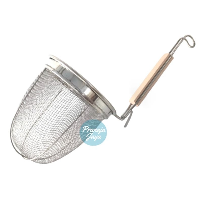 Saringan Mie Kocok Stainless Tebal Premium / Saringan Mie Ayam / Saringan Mie Stainless