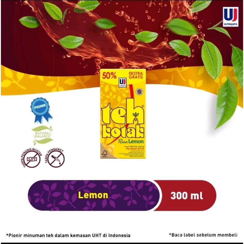 

Teh kotak rasa lemon per karton (isi 24 pcs)