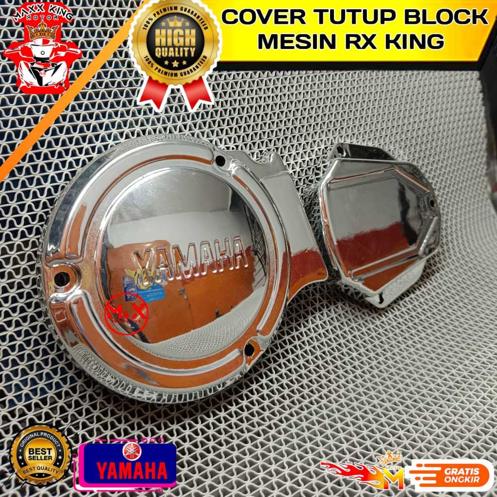 COVER TUTUP BAK BLOK MESIN RX KING TRANSPARAN BENING, SMOKE, CHROME
