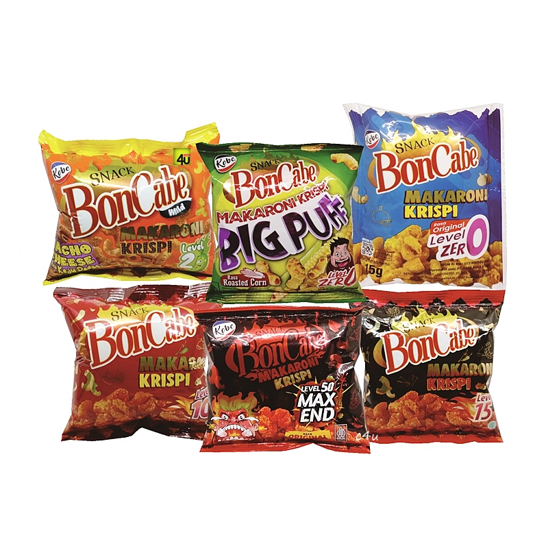 

BonCabe Snack Makaroni Krispi Pedas - SACHET KECIL