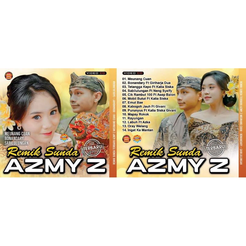 Kaset VCD Lagu Dangdut Remix Sunda Azmy Z