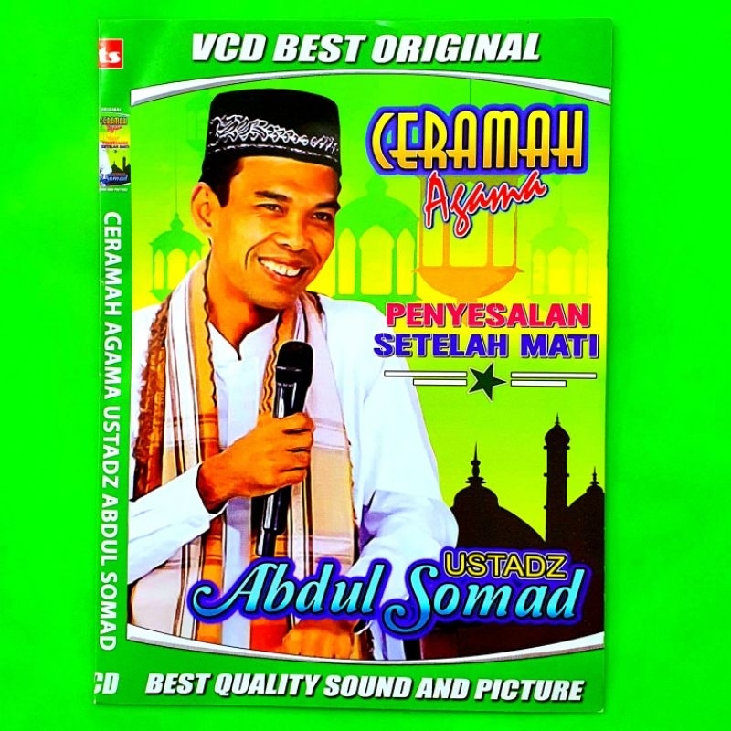 KASET VCD CERAMAH AGAMA USTAD ABDUL SOMAD-CERAMAH USTAD ABDUL SOMAD-CERAMAH AGAMA-CERAMAH ISLAM-VCD 