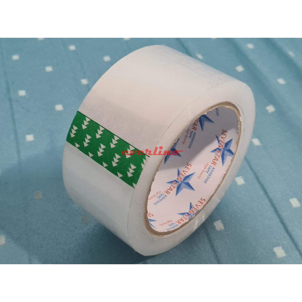

berkah SEVEN STAR Tape 48 mm x 72 m isolasi solasi selotip isolatip lakban plakban clear bening transparan transparent packing besar 48mm 2" 2 inch