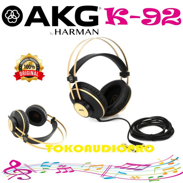 AKG K92 Closed-back Monitor Headphone Monitor AKG K-92