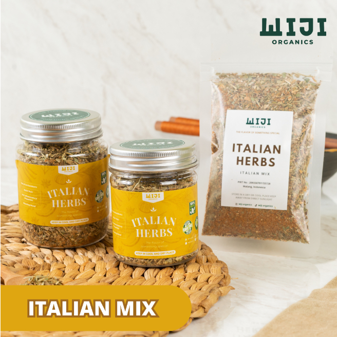 

Italian Mix Herbs | Italia Seasonings Mixed Bumbu Premium Serbaguna 25 - BIG 35gr