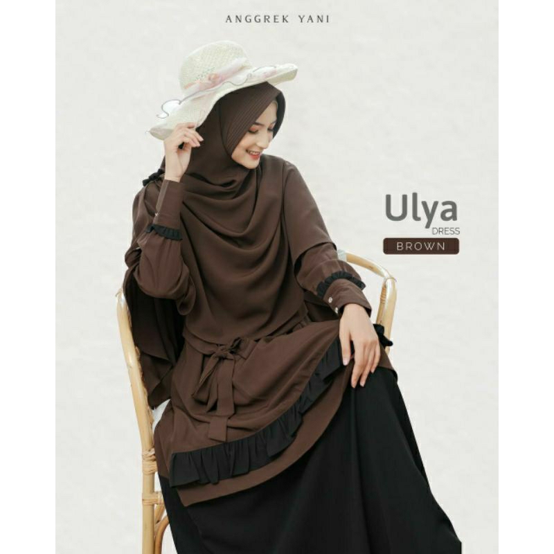 Gamis Ulya/Gamis Anggrek Yani/Gamis Syari/Gamis Murah/Gamis Wolfis VVIP