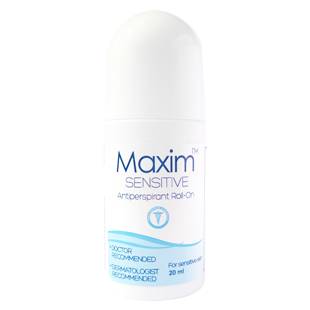 Maxim Antiperspirant 10.8% for Sensitive Skin isi 20ml - Solusi Keringat Berlebih di Ketiak (Bundling 3pcs)