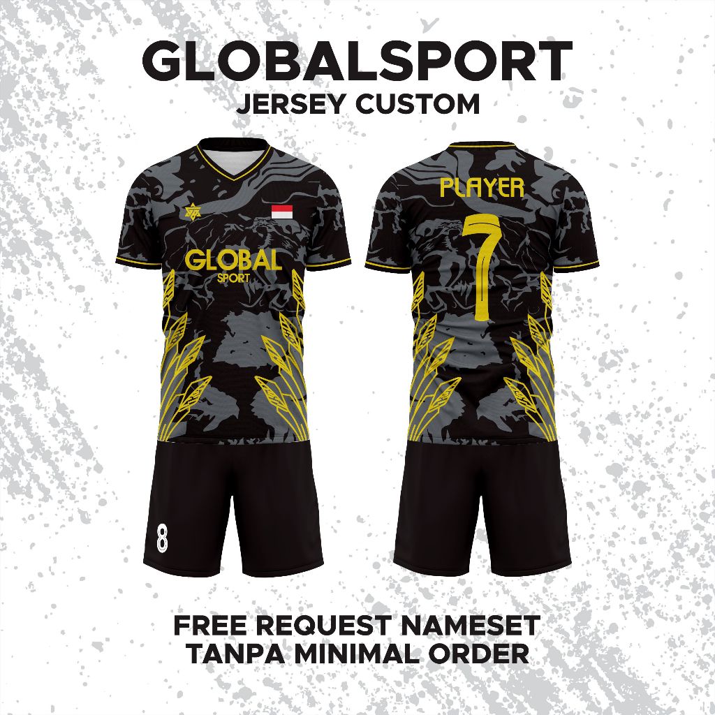 Jersey Bola | Jersey Futsal | Jersey Custom Free Name Set Full Printing