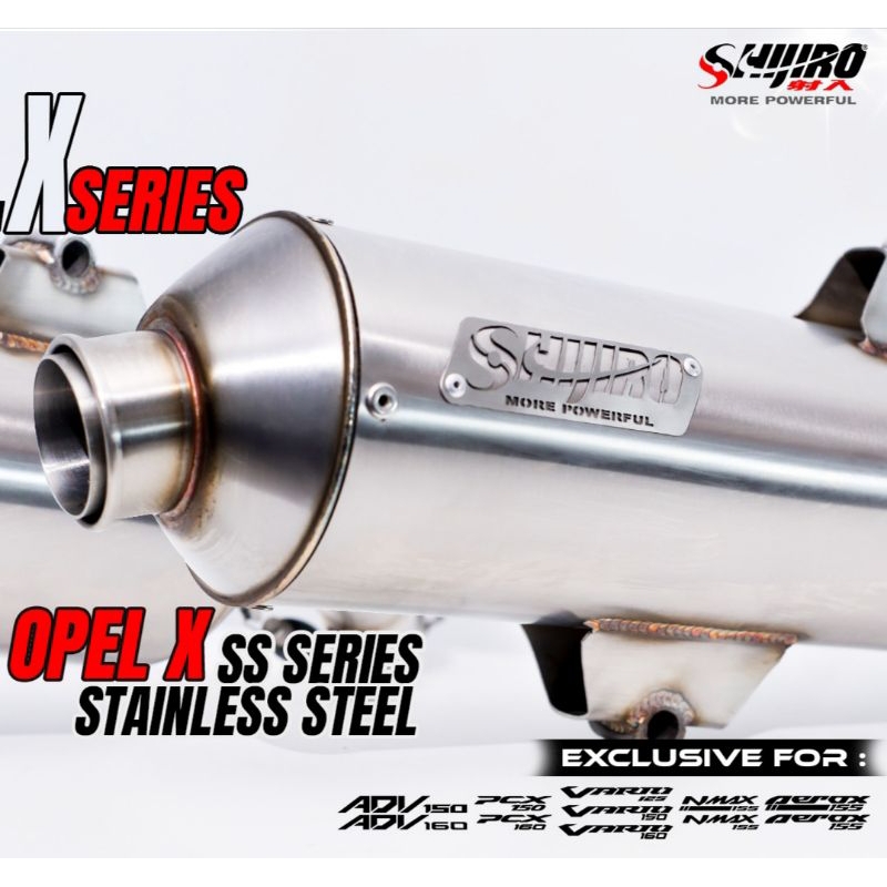 Knalpot STD Racing type NEW OPEL X-SS Series for AEROX N-MAX VARIO PCX ADV