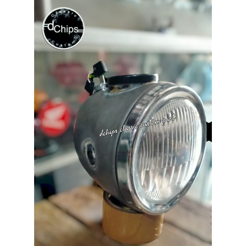 lampu depan headlamp model motor inggrisan bmw universal 5 inci